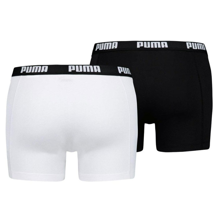 2 Boxer uomo Puma in cotone elasticizzato con elastico esterno loggato
