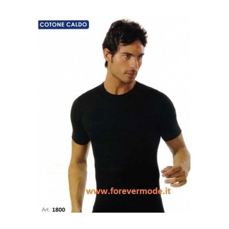 3 T-Shirt uomo Brianza Tessile manica corta a girocollo in caldo cotone felpato