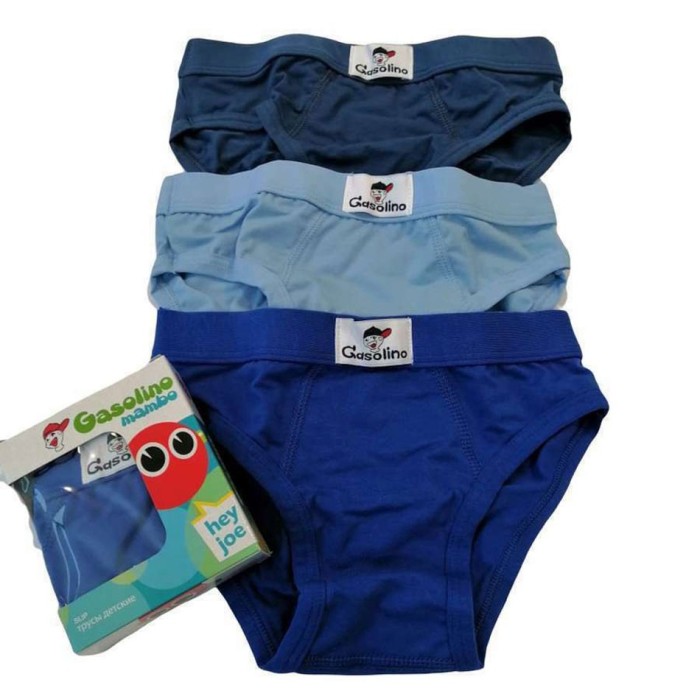 6 Slip bambino Gasolino Emy in cotone con cuciture piatte ed elastico interno