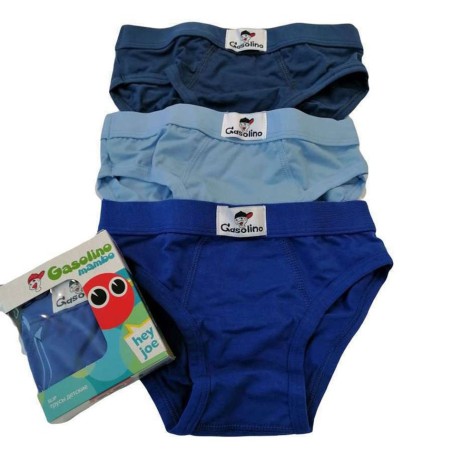 6 Slip bambino Gasolino Emy in cotone con cuciture piatte ed elastico interno