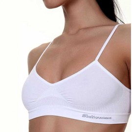 Brassière donna Bellissima senza cuciture in microfibra spalla stretta