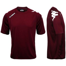 Kappa T-shirt uomo manica corta girocollo Top Calcio, logo ricamato e stampato