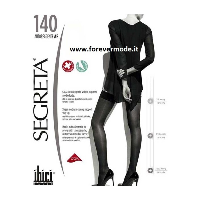 1 Paio di Autoreggente da donna Ibici Segreta 140 compressione medio forte