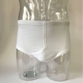 6 Slip uomo Fisafil alti lisci in morbido cotone con apertura