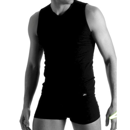 3 T-shirt uomo Fragi Ever senza maniche con scollo a V in puro cotone