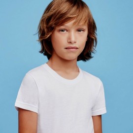Maglia bambino Ellepi manica corta a girocollo in puro cotone non aderente