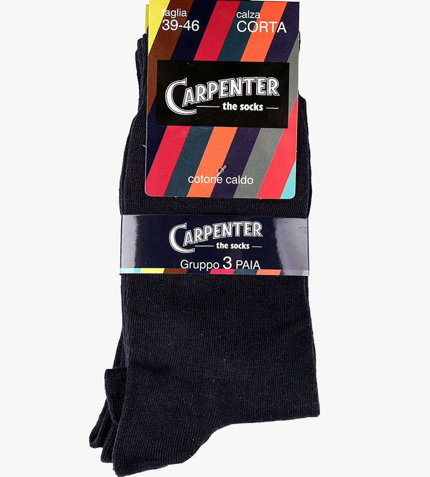 Paia di Calze da uomo Carpenter corte in caldo cotone invernale
