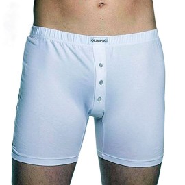 Boxer uomo Olimpia in cotone a gamba lunga con apertura a 3 bottoni