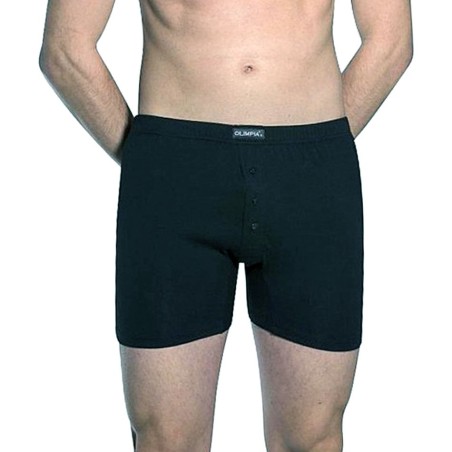 Boxer uomo Olimpia in cotone a gamba lunga con apertura a 3 bottoni