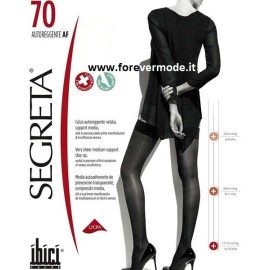 1 Paio Autoreggente donna Ibici Segreta 70 maglia a rete con balza in pizzo