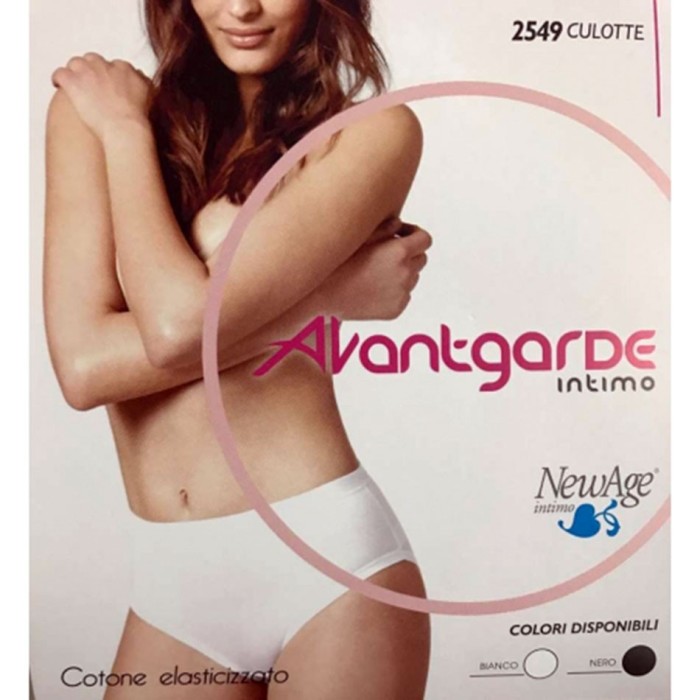 12 Slip Culotte donna New Age alte in cotone elasticizzato senza elastici