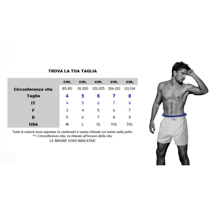 Boxer uomo Fulcini in maglino di cotone con apertura ed elastico interno