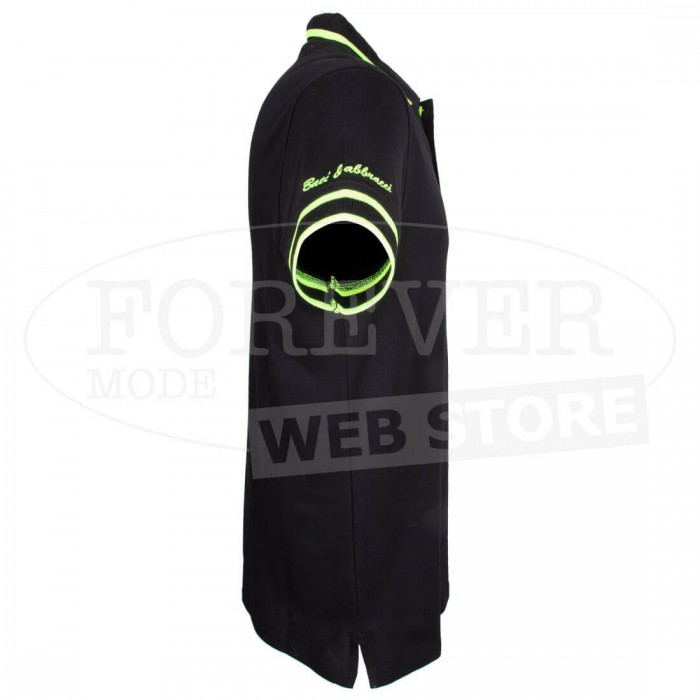 Polo uomo Baci & Abbracci con logo ricamato e stampato sul collo