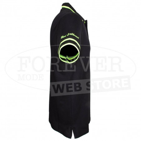 Polo uomo Baci & Abbracci con logo ricamato e stampato sul collo