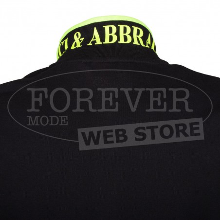 Polo uomo Baci & Abbracci con logo ricamato e stampato sul collo