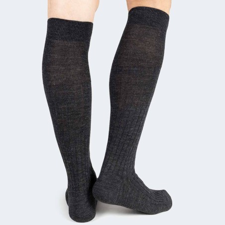 6 Paia di Calzettoni uomo Ciocca lunghe in lana a costina media