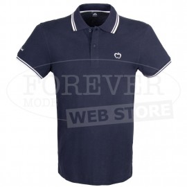 Polo uomo Baci & Abbracci, logo frontale scritta collo e manica 2