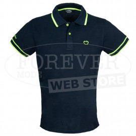 Polo uomo Baci & Abbracci con logo ricamato e stampato sul collo