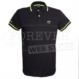 Polo uomo Baci & Abbracci con logo ricamato e stampato sul collo 2