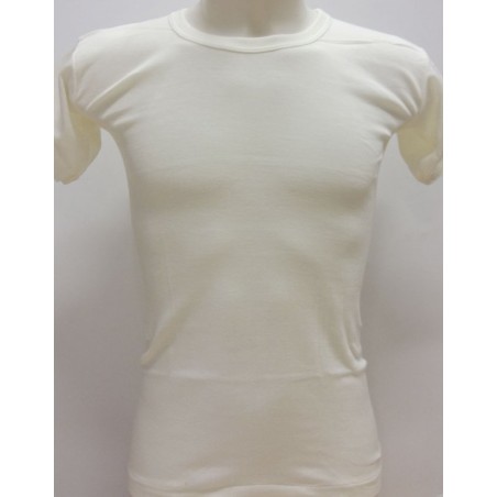 12 T-shirt uomo Trevi manica corta girocollo in caldo misto lana aderente