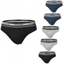 6 Slip uomo Nottingham in cotone bi-elastico con elastico esterno loggato