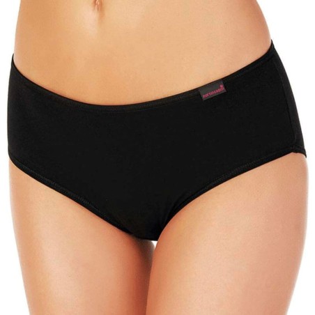 3 Slip donna Nottingham midi in cotone elasticizzato con elastico basso