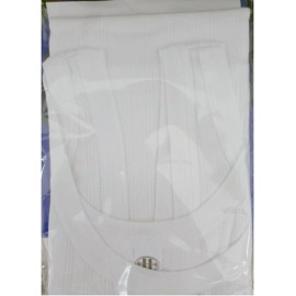 3 Canottiere uomo Henri spalla larga in puro cotone a costina scarto ago 2