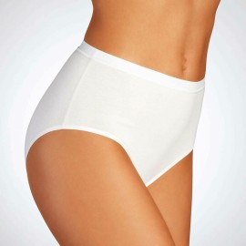 2 Slip da donna Cotonella Midi in cotone elasticizzato con elastico esterno parlato