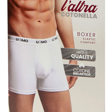 Boxer uomo Cotonella in cotone, elastico esterno con logo