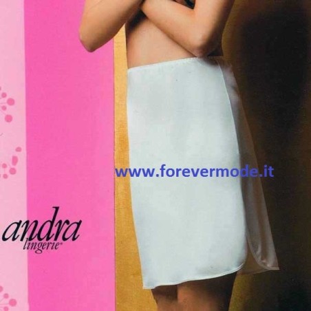Sottogonna donna Andra Lingerie, spacco laterale e fondo bordato