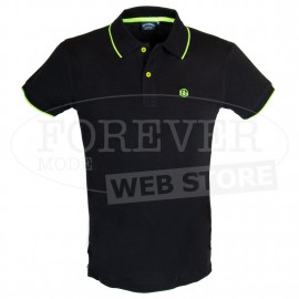 Polo uomo Baci & Abbracci con logo frontale e sul collo, TAGLIE OVER 2