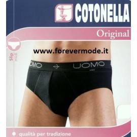 Slip uomo Cotonella Midi in cotone elasticizzato con elastico esterno 2