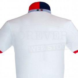 Polo uomo Scuola Nautica Italiana in cotone piquet con logo ricamato 2