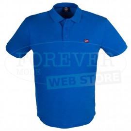 Polo uomo Scuola Nautica Italiana in cotone piquet con piccolo logo ricamato