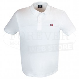 Polo uomo Scuola Nautica Italiana in cotone piquet con piccolo logo ricamato 2