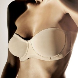 Reggiseno donna Gios fascia con ferretto non imbottito in microfibra traspirante