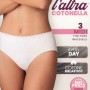 6 Slip donna Cotonella Midi in cotone invisibile con elastico in pizzo