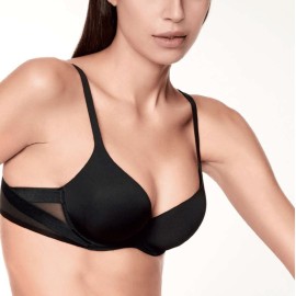 Reggiseno donna Lormar imbottito con ferretto e scollatura profonda