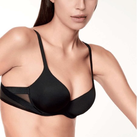 Reggiseno donna Lormar imbottito con ferretto e scollatura profonda