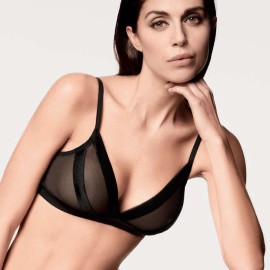 Reggiseno donna Lormar a triangolo sfoderato con stecca laterale inclinata