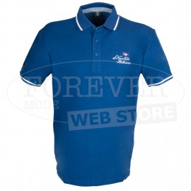 Polo uomo Scuola Nautica in cotone piquet con logo ricamato