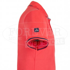 Polo uomo Scuola Nautica in cotone piquet con logo ricamato 2