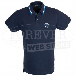 Polo uomo Baci & Abbracci con logo ricamato e stampa sul collo 2