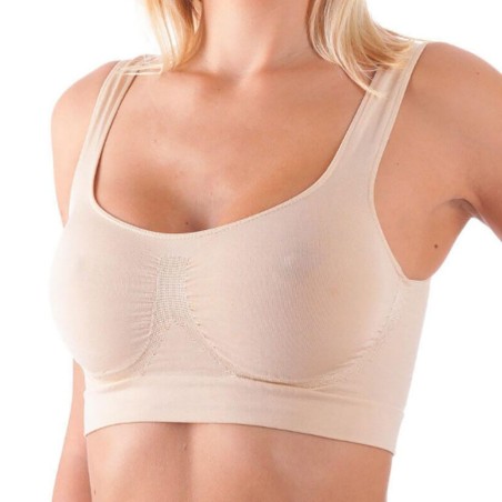 Reggiseno donna Bellissima Bra in microfibra senza cuciture e ganci