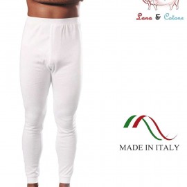 3 Mutande uomo Leable a gamba lunga con cotone sulla pelle e caldo misto lana fuori