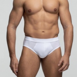 Slip uomo Pompea in cotone a vita bassa con elastico infilato