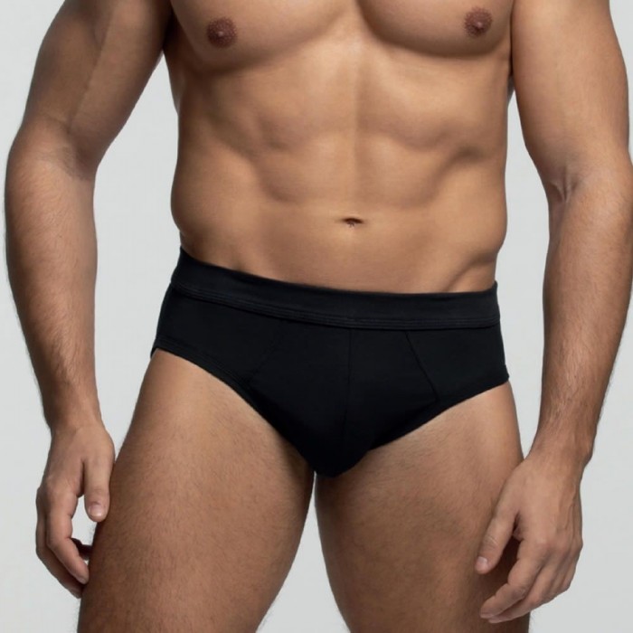 Slip uomo Pompea in cotone a vita bassa con elastico infilato