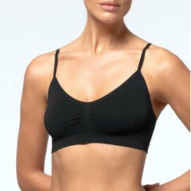 Brassière donna Pompea spalla stretta in microfibra senza cuciture ne allacciature 2