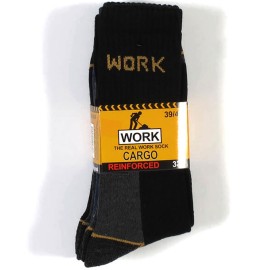 3 Paia di Calzini calze uomo WORK corte in spugna anti infortunistica