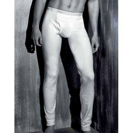 Mutanda lunga uomo Coveri in cotone felpato con elastico loggato